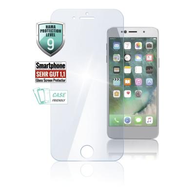 "Premium Crystal Glass" Real Glass Screen Protector for Apple iPhone 6/7/8 - White